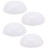 OUNONA Paralume Resistente a Deformazioni in Pvc 4 Pezzi Bianco Rotondo Diffusione Uniforme della Luce per Lampade a Soffitto LED per Balconi e Corridoi
