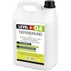 LEVEL PLUS 04 fondo profondo LF 5L, primer per pareti interne ed esterne, carta da parati, primer universale, pronto all'uso per superfici assorbenti