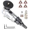 CDIYTOOL Mini smussatrice pneumatica con 4 inserti, 2 chiavi 1 cuscinetto macchina utensile di smussatura manuale 45 gradi per taglio metallico foro interno sbavatura lineare