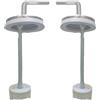 HYDRO HOME Cerniere regolabili Prolungate fissaggio dal basso acciaio inox per copriwater termoindurente by HYDRO HOME