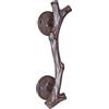 Hja Boutiques UK Maniglia for porta in ghisa a forma di ramo d'albero, maniglia in ferro battuto anticato retrò for cancelli da giardino, porte da fienile e armadietti maniglia