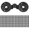 Beelooom 100 clip per rete, ganci di fissaggio, clip in plastica per ombreggiatura, morsetto di fissaggio, colore nero