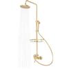 Armanyya Set doccia a pioggia, doccetta in bronzo anticato, 20 cm, girevole a 360°, tubo da 1,5 m, per bagno e doccia