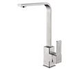 haierr Rubinetto Miscelatore Monocomando Spazzolatorubinetto Da Cucina In Acciaio Inox Con Base Quadrata Girevole Monovasca E Doppio Lavabo Con Base In Ceramica