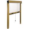eacommerce - Zanzariera Verticale a Rullo in Fibra di Vetro e Telaio in Alluminio | Avvolgimento Automatico | Adattabile e Riducibile | Facile Installazione, Bronzo, 80x250H cm