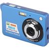 Aumotop Fotocamera Digitale 4K Display LCD da 48 MP da 2,7 Pollici Zoom 8x Videocamera per Anti Shake Videocamera Compatta per YouTube (Blu)