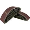 S&S-Shop 25 nastri abrasivi 100 x 560 mm per levigatrice a nastro, set di carta vetrata per legno e metallo, grana 40/60/80/120/180, compatibile con levigatrice a nastro e levigatrice a disco