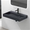 Mai & Mai Lavabo da Appoggio 70x46x11cm, Lavabo Bagno Sospeso Lavandino Bagno con Piletta di Scarico e un Foro per Rubinetteria, Lavabo da Minerale fuso Colossum19