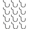 bricoleva.it Ganci per Pannelli Forati per Attrezzi e Utensili, Ganci per Parete Forata Officina e Garage, Supporti per Espositori e Organizzazione, Porta Attrezzi Scaffali e Negozi, (12 Pezzi N3)