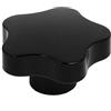 Aexit Manopola di serraggio per macchinario a con testa a da 60 mm diametro M14 Grip nera ID: 439072