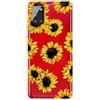 MUTOUREN Cover per Samsung Galaxy A71 4G Custodia in Silicone TPU Trasparenti Ultra Sottile Antigraffio Antiurto Protettivo Case con Pellicola Proteggi Schermo, Crisantemo Giallo
