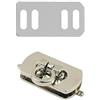 ZHOUXYFDC Serrature Per Borse Fibbia girevole for borsa in metallo, for sostituzione di borse a tracolla, accessori all'ingrosso(Silver)