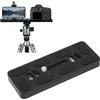 Yunseity Adattatore per Piastra a Sgancio Rapido Estesa per Fotocamera da 10 Cm, Adattatore per Piastra a Sgancio Rapido per Fotocamera con Foro per Vite da 1/4 di Pollice e Standard per