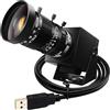 ELP Webcam con zoom manuale da 48 MP USB per computer Mini fotocamera Lightburn per incisore laser UVC USB2.0 Close-up Web Cam 6000P USB Security Webcam 5-50mm Zoom 10X Webcam per PC Jetson Nano Pi