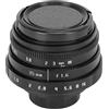 Ylwxzenith 35mm F1.6 Camera Lens, Large Aperture, C Mount, Fixed Center, Manual Center, Durably Metal Construction, MC Multi Layer Coating, for Mirrorless Cameras, Produces 14 Star Effect