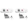 Mealoodiousmusea 2 set di webcam per computer con messa a fuoco automatica HD USB Online regolabile per PC con microfono cablato di ricambio webcam esterna videocamera bianca 2K