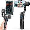 WRWRW Stabilizzatore for registrazione video anti-vibrazione con supporto for telefono cardanico a 3 assi portatile adatto for smartphone Xiaomi iPhone cellulare(F8 with Tripod)