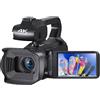 YFDGD Videocamera Digitale 4K 60FPS Da 64 MP Webcam Live Stream 4.0 Touch Screen Vlog Recorder Fotocamera Con Zoom 18X Scatta Nitida Fluida(16G SD Card)