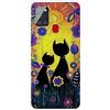 MUTOUREN Cover per Samsung Galaxy A21S Custodia in Silicone TPU Trasparenti Ultra Sottile Antigraffio Antiurto Protettivo Case con Pellicola Proteggi Schermo, Pittura e Gatto