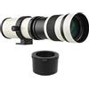 Andoer Fotocamera MF Obiettivo zoom super teleobiettivo FX-mount Sostituzione filettatura 1/4 per Fujifilm X-Pro2 X-E2 X-E3 X-A5 X-M1 X-T1 X-T2 XT3 X-T10 X-T20 X-T30 X-H1 Telecamere con attacco X
