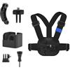 Zkydhbd Regolare petto Mount Harness pettorale gilet per tasca 3 telecamere titolare fotografia facile da indossare e stabile staccabile