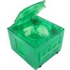 Matybobe Custodia Trasparente Sostitutiva per Console di Gioco per GC DOL 001 DOL 101 Che Migliora L'esperienza Visiva (Verde intenso trasparente)