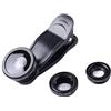 generic Obiettivo mobile 3 in 1 della macchina fotografica del telefono della macchina fotografica del teleobiettivo macro e grandangolare LensDurability