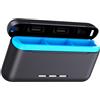 ULIJTH 3 Slot Batteria di Ricarica Caso di Immagazzinaggio Per 12/11/10/9 Serie 3 Canali Batteria Dock Portatile Caso