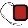 vhbw filtro subacqueo per obiettivo compatibile con GoPro Hero 6, 5 custodia protettiva stagna per action cam - Filtro da immersione colorato rosso