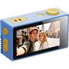 Oxxggkao Macchina fotografica piccola della doppia lente di definizione 4K con schermo e messa a fuoco automatica per la fotografia nitida della macchina fotografica di Selfportrait