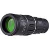 Andoer 16X52 Mini telescopio monoculare portatile telescopio ad alta definizione ad alta potenza con foro per vite da 1/4 pollici panno di pulizia per il tappo dell'obiettivo per i viaggi,