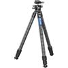 Leofoto Treppiede per fotocamera in fibra di carbonio 3 sezioni 360 ° testa a sfera LS-323CX+LH-40