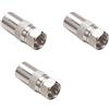 Othmro Shell Colore Argento Angolo retto Metrico F Maschio a PAL Femmina Jack RF Coassiale Connettore 3pcs