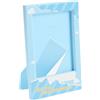 Jectse Piccola Cornice di Pellicola per Pellicola da 3 Pollici ABS PP Table Top Picco di Foto, Mini Cornici con Copertina di Protezione Trasparente Aggiornata, Tecnologia di Stampa a (BLUE)