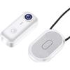 Desiumite Action Camera magnetica con video 2K, WiFi, obiettivo grandangolare da 120°, costruzione in ABS, per ciclismo, sport d'avventura e registrazione quotidiana all'aperto (bianco)