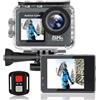 Generic Action Camera 4K Ultra HD, 24MP, Risoluzione 5K, Grandangolo 120°, Impermeabile 30m, Telecomando, Visione Notturna