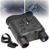 GEHPYYDS Visione notturna professionale da indossare sulla testa, Nachtsicht-Fernglas, sensore FHD 1080p, 984 piedi, ricaricabile tramite USB, dispositivi per la visione notturna con scheda di memoria 32G