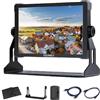 Feelworld Monitor da campo T10 da 10,1 pollici, in alluminio, 1920 x 1200, HD, touch screen, con angoli protettivi, ingresso e uscita HDMI 4K, punto VESA F970, per eventi, spettacoli dal vivo