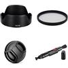 AFGRAPHIC Set di accessori per fotocamera Canon RF-S 10-18 mm f/4.5-6.3 IS STM con obiettivo Canon EOS R7, R8 incluso paraluce EW-53B, filtro MC UV, copriobiettivo, penna per la pulizia