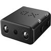 VChics Mini fotocamera per il corpo, Mini videocamera XD ， IR-CUT Videocamera di sicurezza domestica Full HD 1080P più piccola ， Micro videocamera for visione notturna a infrarossi ， Rilevamento movimento DV