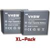 vhbw 2 x Batteria vhbw compatibile con Kodak Easyshare V550 V570, V610, V705, M320, M340, M753, M763, M853, ecc. sostituisce Klic-7001, DLi-213, VG0376122100001. 480mAh