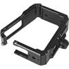 Generico Compatibile con Insta360 One R - Gabbia for fotocamera in alluminio con adattatore for supporto da 1/4 e telaio protettivo for attacco a slitta fredda(Only Cage)