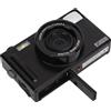 Fockety Cd R1 1080p FHD Micro Fotocamera Portatile Mirrorless Fotocamera Mirrorless 16x Zoom Digitale 24mp Con Monitor Display LCD DA 3 Pollici Fotocamere per LA Fotografia (BLACK)