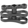 FEICHAO Butterfly Clip CNC 360° Diving Light Staffa da 1 Adattatore a sfera aggiornato compatibile con Gopro, Insta360, Osmo Action (nero)