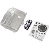 Xiuganpo Custodia Rigida per Fotocamera Istantanea con Kit Adesivo per Tracolla, Custodia Protettiva Trasparente per Fotocamera Mini 12 [resistente Ai graffi] (Latte di mucca)