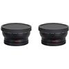 reamhome 2 pezzi 58 mm grandangolare 0,45 X convertitore obiettivo con attacco macro close-up per Rebel T6S, T6I, SL1, T5, T5I, T4I, T3
