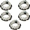Othmro Board 45 Gradi Piastra Rotonda Board Lampadina per Telecamera di Sicurezza CCTV Bianco 5pcs