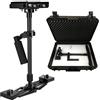 Steadyglider Steadycam - Treppiede oscillante per fotocamere fino a 4 kg, con regolazione millimetrica in fibra di carbonio/alluminio, con custodia esterna/custodia rigida