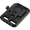 Xiuganpo Adattatore per Piastra Batteria V-Lock Completamente in Metallo Forte Potere Universale per Attrezzature Fotografiche Realizzato in Lega di Alluminio Leggero e Portatile