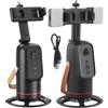 Generic Tracking Phone Holder - 9,6 x 18 x 8 cm AI girevole a 360° | Treppiede segue il movimento con ricaricabile, portatile, creazione di contenuti live streaming per conferenze chiamate blogger viso